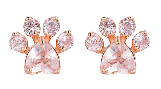 Pawfection ¦ Zircon Sparkle Dog Paw Studs